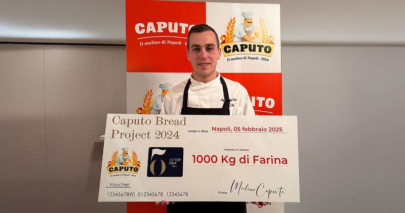DA GRADISCA A NAPOLI. Chef Dal Ben vince al Caputo  Bread Project pubblica l'immagine