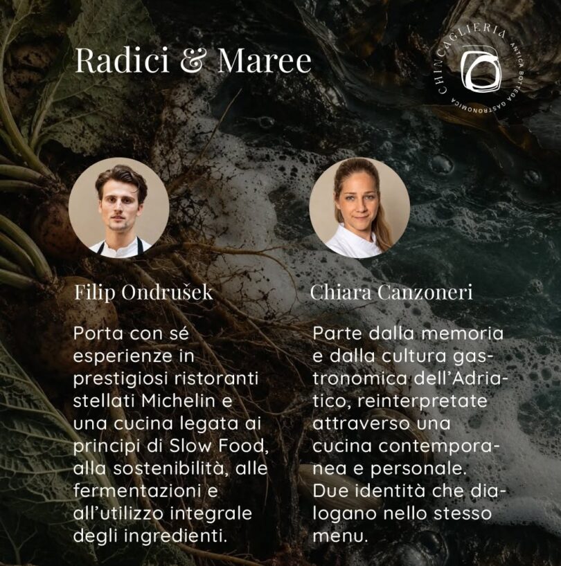 RADICI E MAREE ALLA CHINCAGLIERIA GASTRONOMICA DI GORIZIA